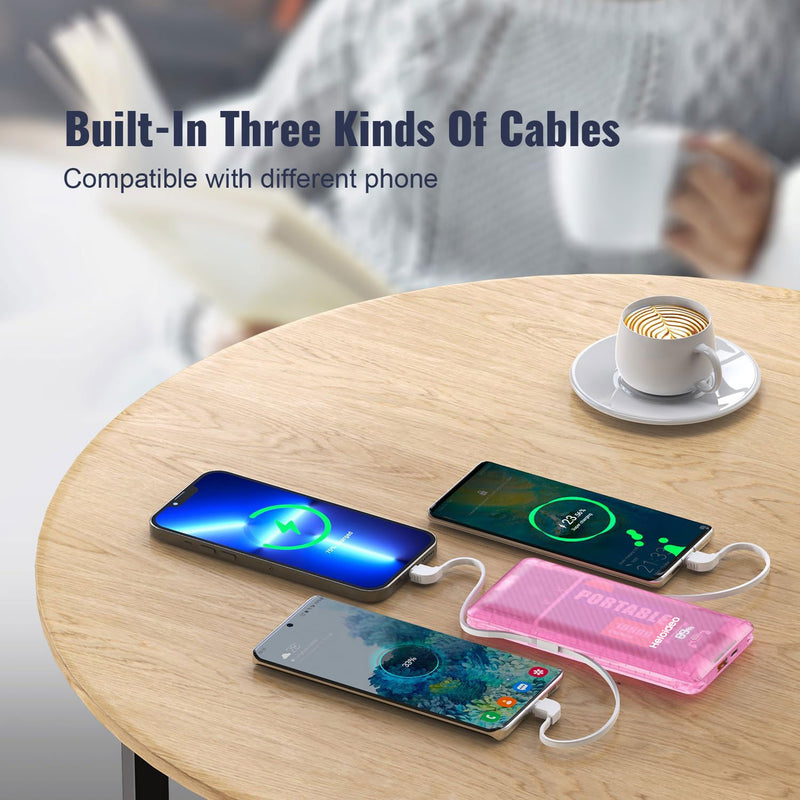 Copy of 10000 MAh Dual USB power bank with 20W AC plug Power battery Charger Heloideo