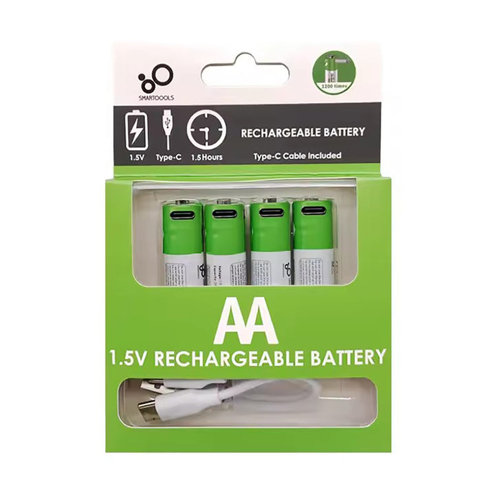 1.5V AAA USB rechargeable lithium battery with type-c port Heloideo