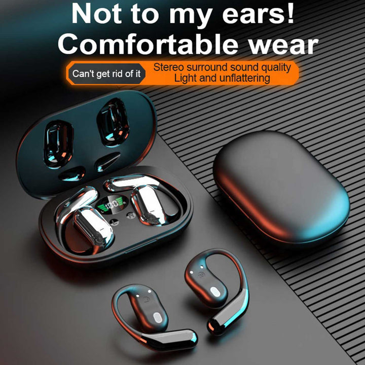 Wireless Sport Earphones: Open-Ear Comfort and Long Battery Life Heloideo