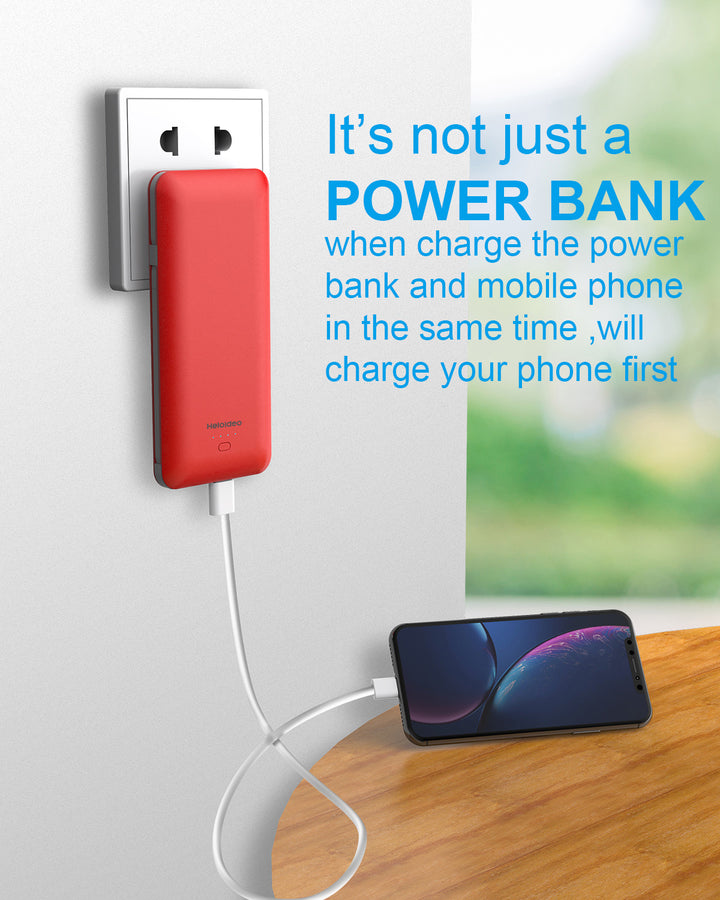 Power Bank 10000mAh,Quick Charge USB C High-Speed Portable Charger hel –  Heloideo