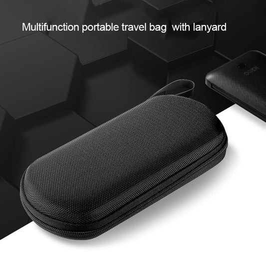 portable travel zipper nylon bag for power bank, power bank bag Power Bank Case for heloideo 10000mAh External Battery Pack Case for 10000mAh 20000mah Portable Charger Case for Ultra-Compact High-Speed Power Bank Bag Hard EVA Shockproof Carring Case Heloideo