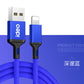 2m Nylon Braided Tangle-Free USB Cable with Gold-Plated Connectors for iPhone freeshipping - Heloideo