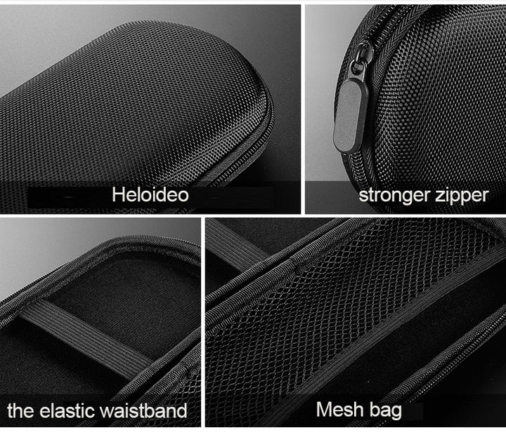 portable travel zipper nylon bag for power bank, power bank bag Power Bank Case for heloideo 10000mAh External Battery Pack Case for 10000mAh 20000mah Portable Charger Case for Ultra-Compact High-Speed Power Bank Bag Hard EVA Shockproof Carring Case Heloideo